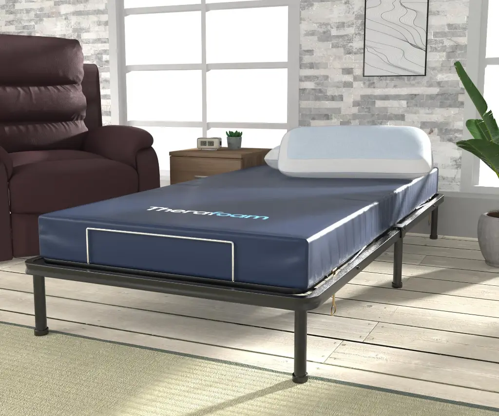 Colchón con Memory y Hd Foam Antiescaras Therafoam