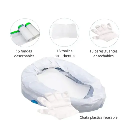[IV-AP02KIT] Kit de Chata Urinaria Antiderrame + Apósitos absorbentes